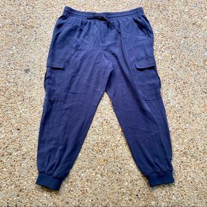 NWT INC International Concepts Cargo Joggers Indigo Sea Joggers Plus Size XXL